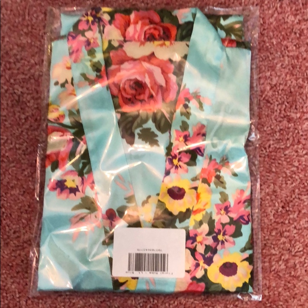 Floral Robe Light Blue